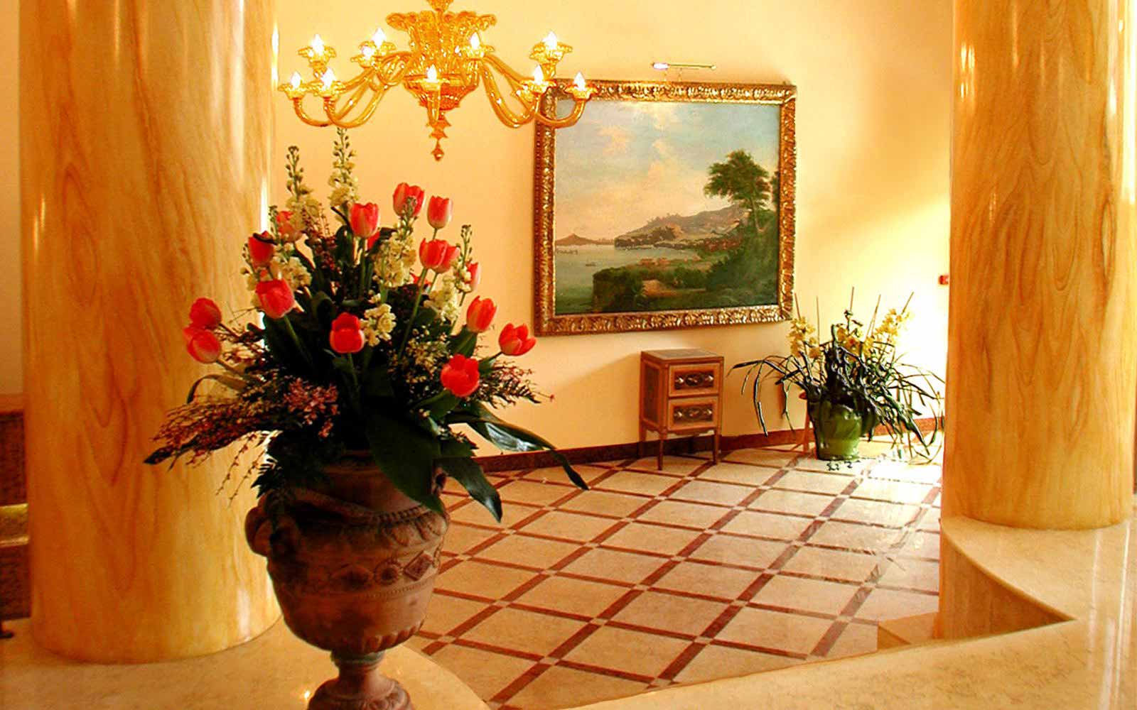 Reception hall at Hotel Antiche Mura