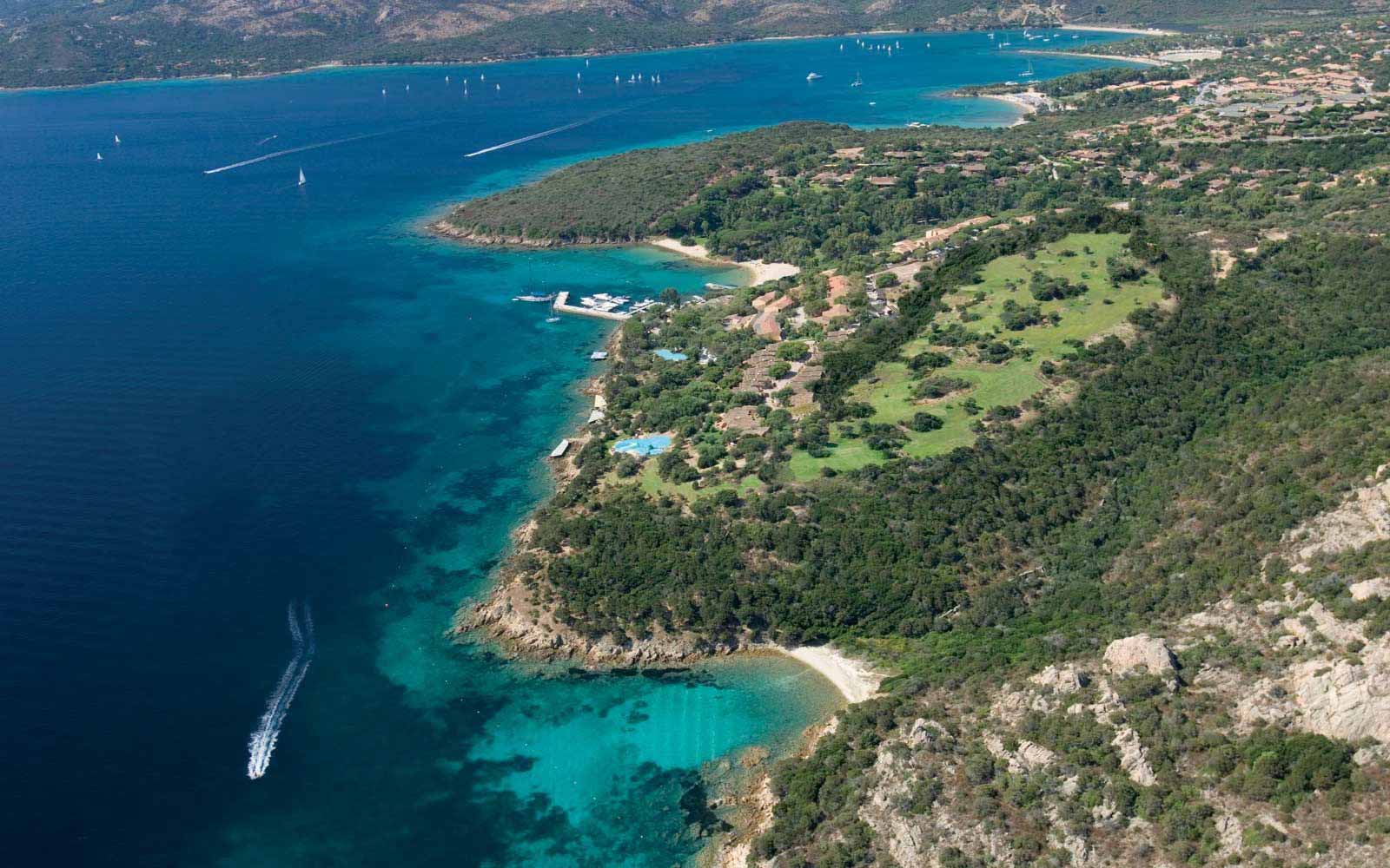 Panoramic view over Capo D'Orso