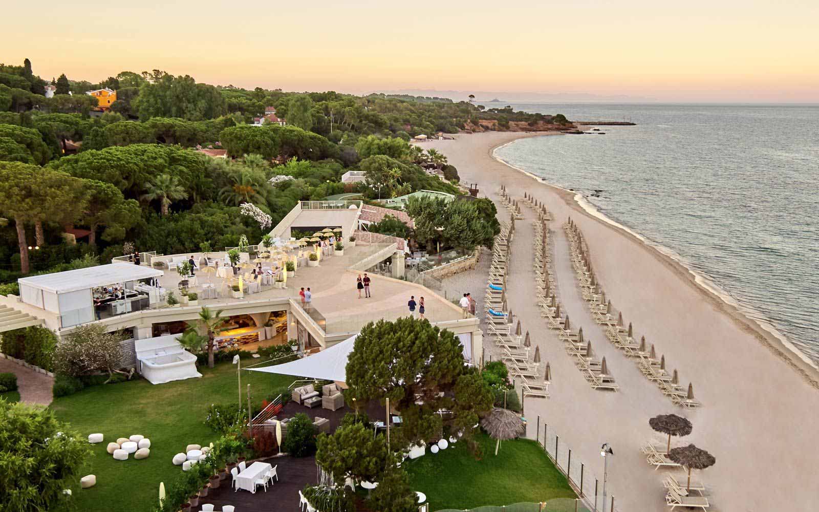 Terrace restaurant at the Forte Village Resort