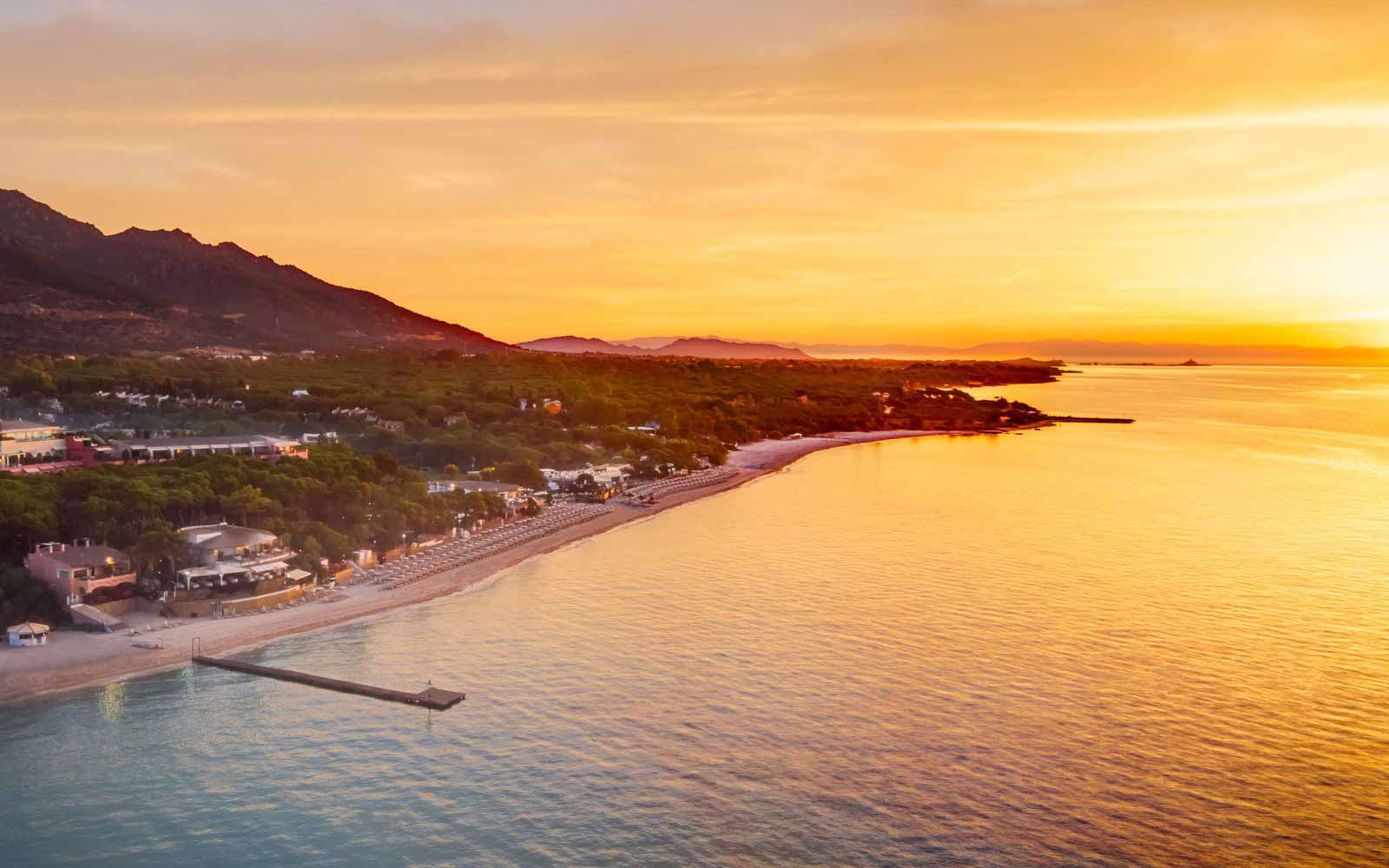 Sunset at the Forte Village Resort
