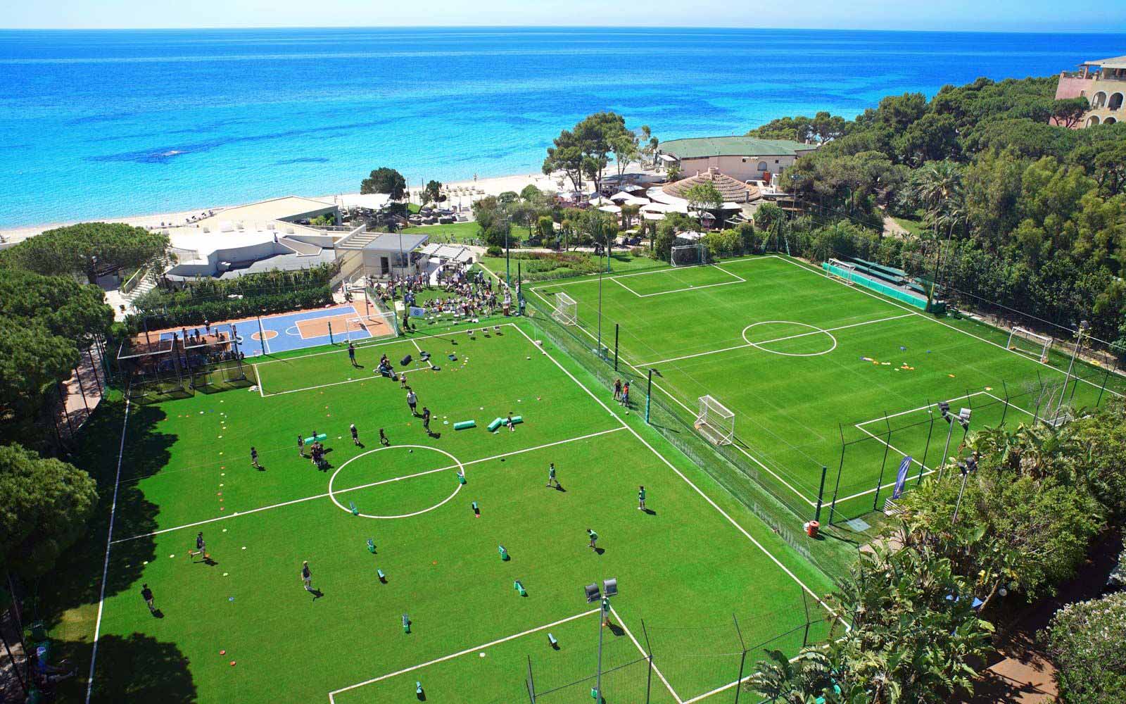 Tennis lessons at the Forte Village Resort