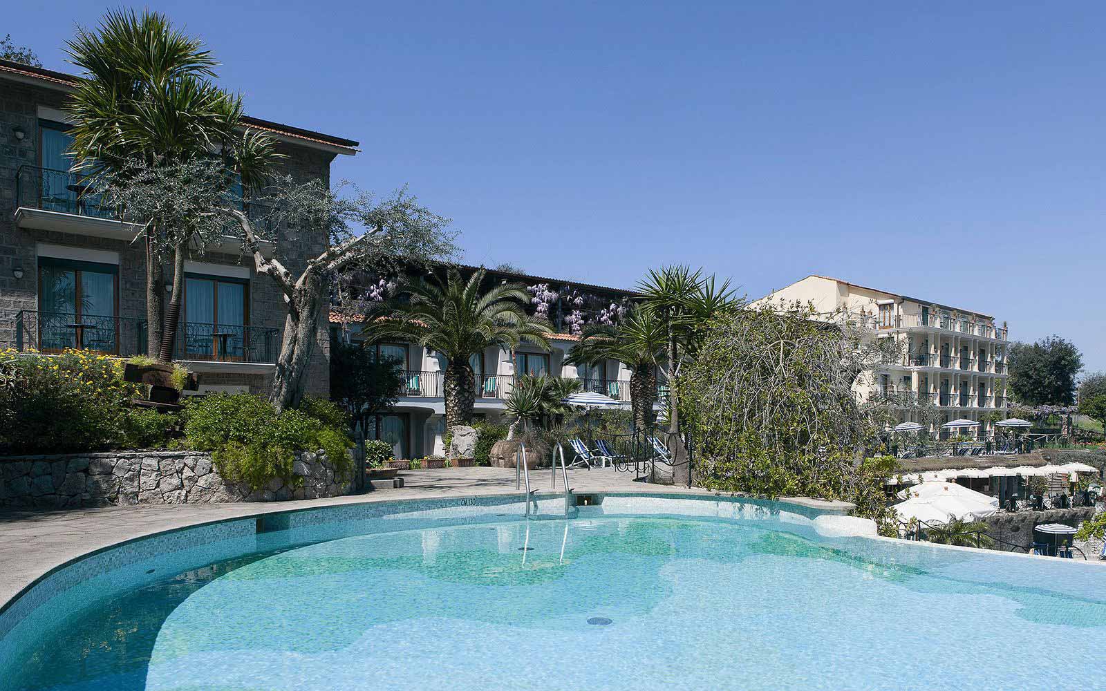 Swimming pool at Grand Hotel Capodimonte