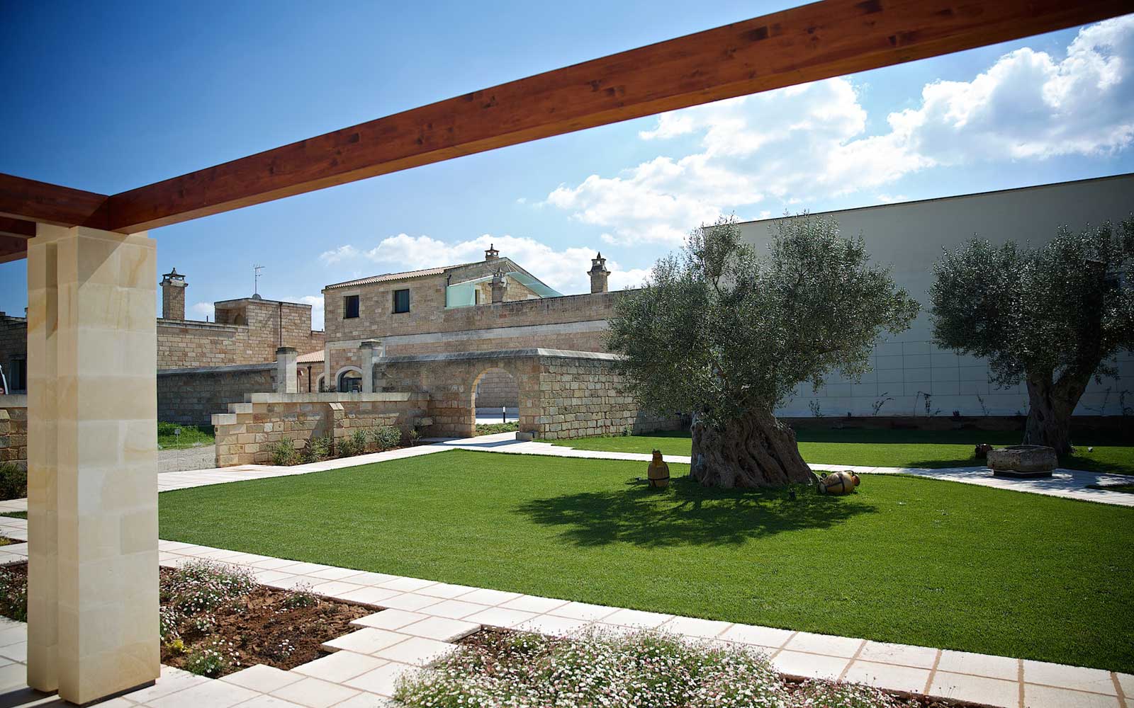 Courtyard at Masseria Stali