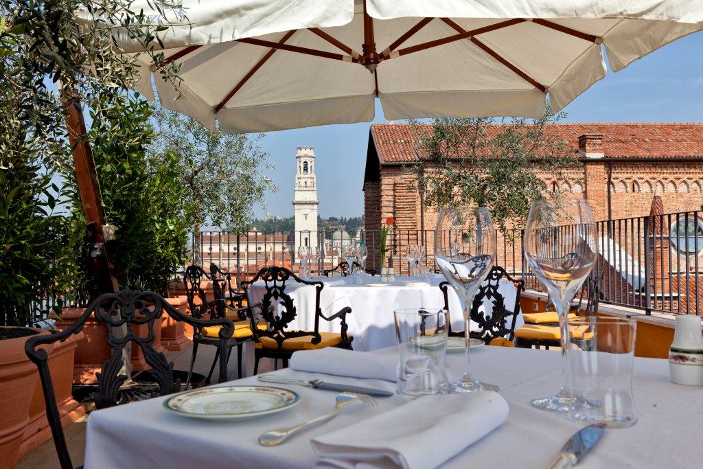 Panoramic Terrace at Due Torri Hotel